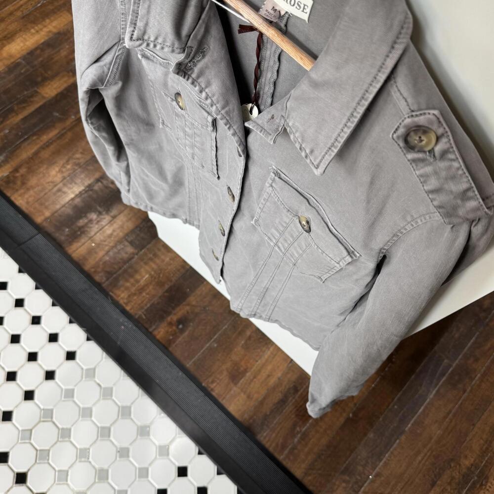 NWT Knox Rose‎ Women’s Jacket - Size M - Medium Gray - Autumn Fall Lightweight - Picture 3 of 9